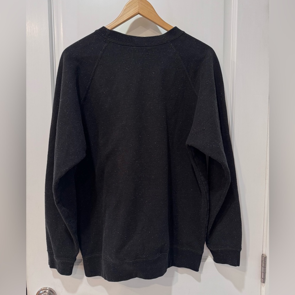 Muttonhead Black Speckled rainbow crewneck Sweatshirt size large made in Canada - Picture 7 of 12